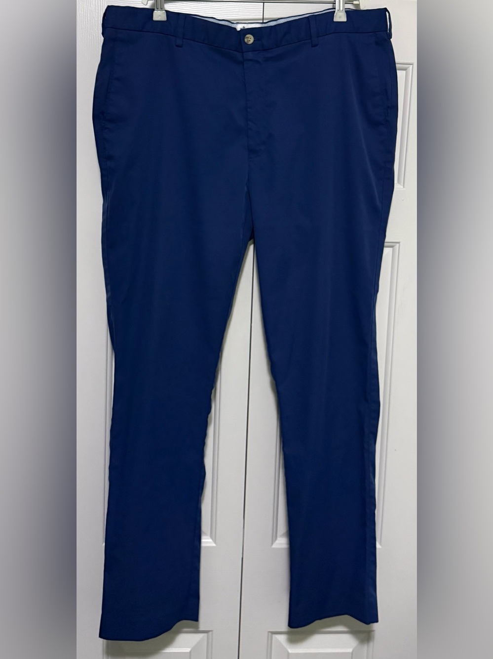 Peter Millar Mens 38 x 32 Blue Polyester Straight Leg Golf Pants